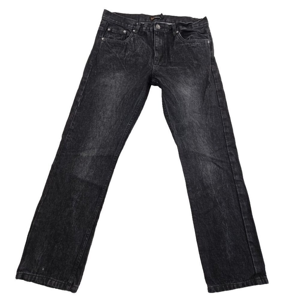DC Denim Culture Jeans Men's 36x32 Black Fade Denim Skater‎ Goth Grunge EUC LN